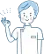 白い服の男性